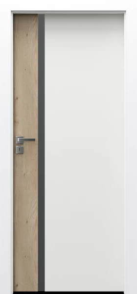 Drzwi Porta DUO 4.A Dąb Klasyczny z przeszkleniem