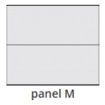 Brama garażowa Gerda CLASSIC- M, L panel - szerokość 2005-2125mm