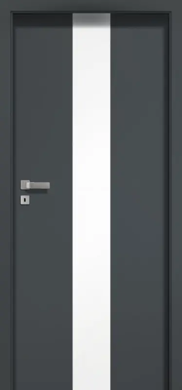 Drzwi wewnętrzne POL-SKONE CREATO A02 szyba laminowana biały mat